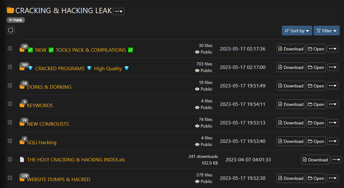 Cracking leak
