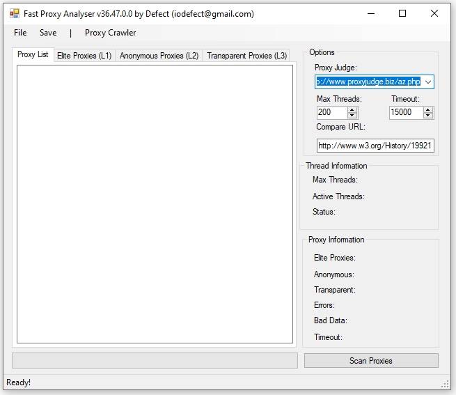 Fastproxyanalyser
