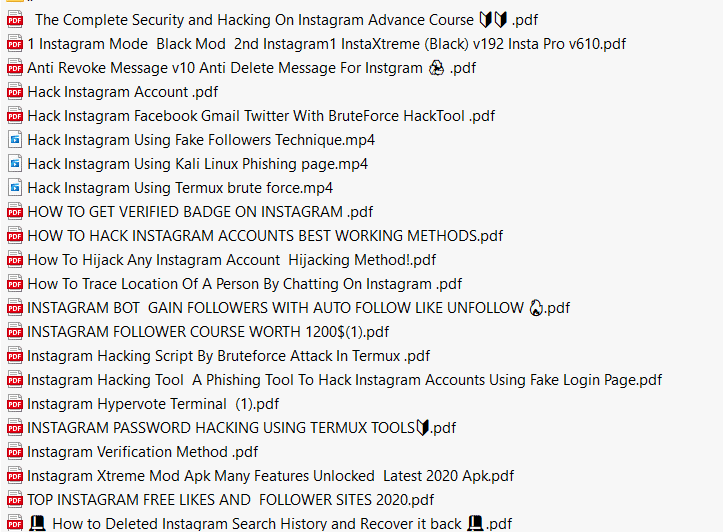 Hack pack insta