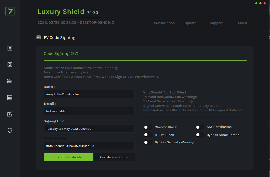 Luxury code