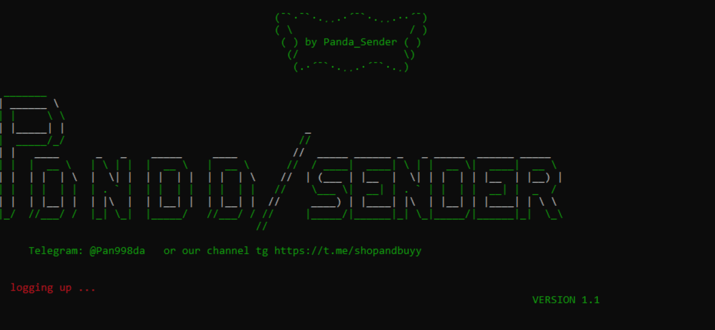 Panda sender 