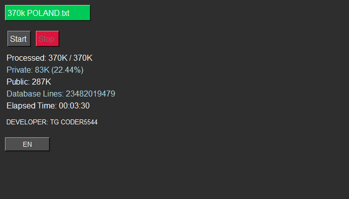 Result screenshot