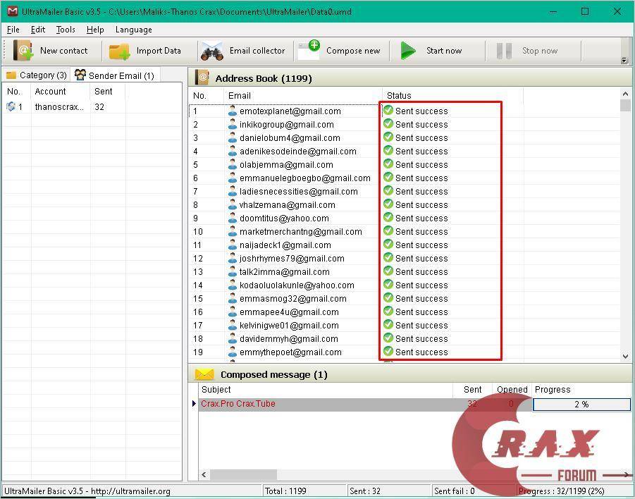 SMTP GMAIL