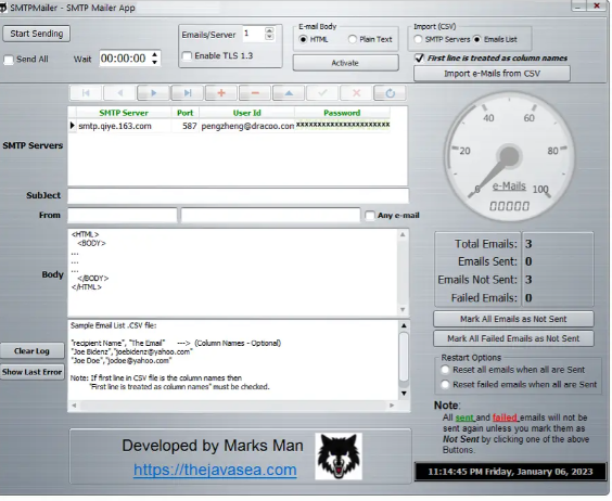 SMTP Mailer by Marks Man 2024 