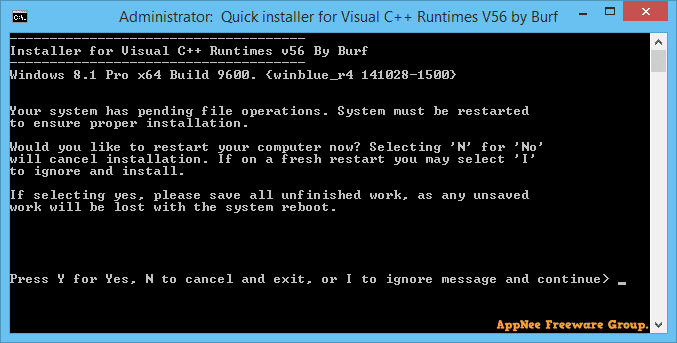 Visual C Plus Plus Runtime Installer 1