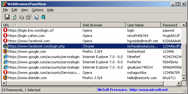 Webbrowserpassview