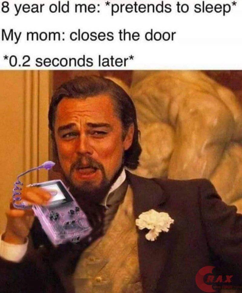 8yr old me at night